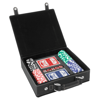 Leatherette 100 Chip Poker Set