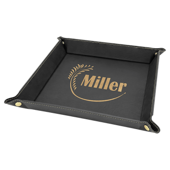 Leatherette Tray 9x9